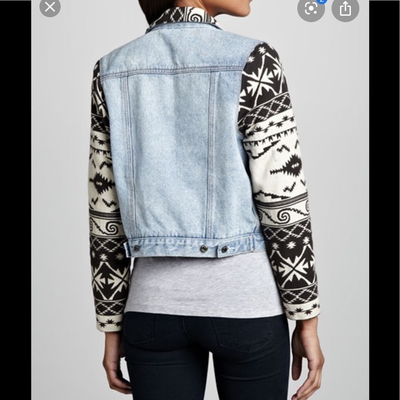 Maison Scotch Aztec festival denim jacket - Picture 2 of 6